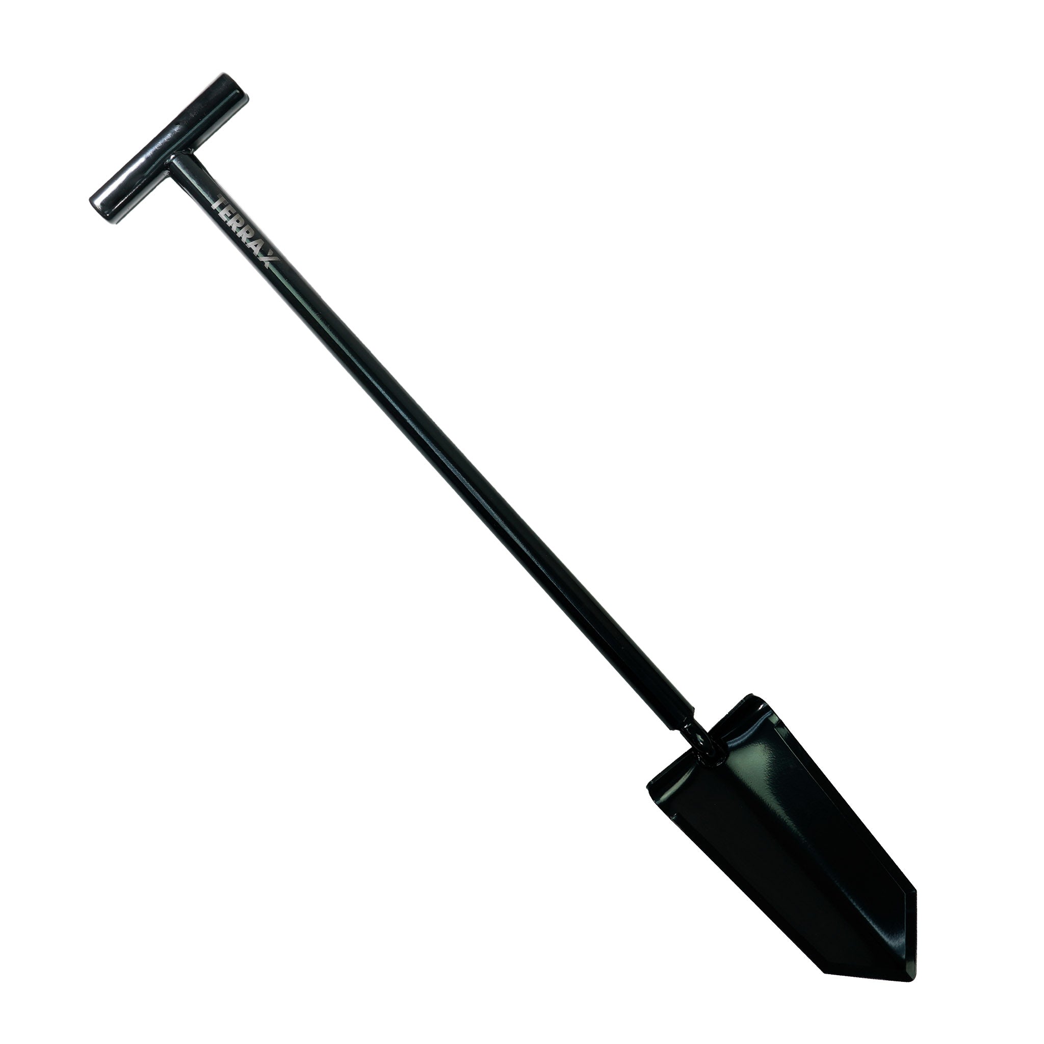 TerraX Master Digger - 34" Root Cutting Shovel with T-Handle - Ideal for Professional Landscaping, Gardening, Relic Hunting, Metal Detecting, and Gold Prospecting