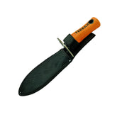 The heavy-duty digging tool in sheath that is included in the Serious Detecting Kit. 