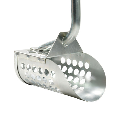 Dune Scoops Galvanized Metal Long Handle Sand Scoop and Heavy Duty Large Scoop for Metal Detecting, Shelling, Rock Hunting and More.