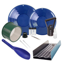 TerraX 14 pc Prospecting Kit: Complete Essentials for Successful Gold Hunting - Green, Black, Blue