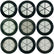 TerraX Black Plastic 13-1/4" Gold Sifting Pan Classifier - Multiple Mesh Sizes Available Made in the USA