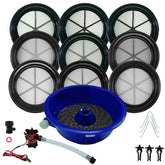 TerraX Blue Bowl concentrator with prospecting mat insert installed