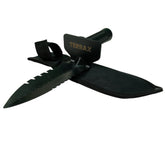 TerraX Heavy Duty Hand Digger - Shovel with Belt Sheath  Ideal for Landscaping, Gardening, Metal Detecting, and Gold Prospecting
