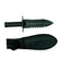 Black knife with a sheath on a white background