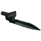 TerraX Heavy Duty Hand Digger - Shovel with Belt Sheath  Ideal for Landscaping, Gardening, Metal Detecting, and Gold Prospecting