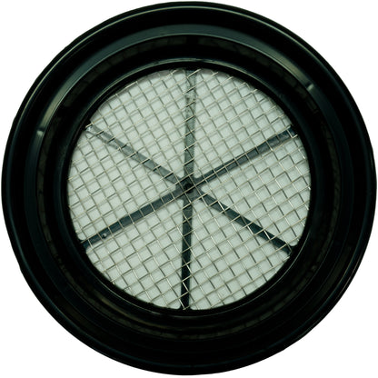 TerraX Black Plastic 13-1/4" Gold Sifting Pan Classifier - Multiple Mesh Sizes Available Made in the USA