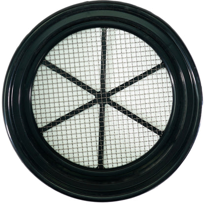TerraX Black Plastic 13-1/4" Gold Sifting Pan Classifier - Multiple Mesh Sizes Available Made in the USA