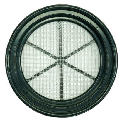 TerraX Black Plastic 13-1/4" Gold Sifting Pan Classifier - Multiple Mesh Sizes Available Made in the USA