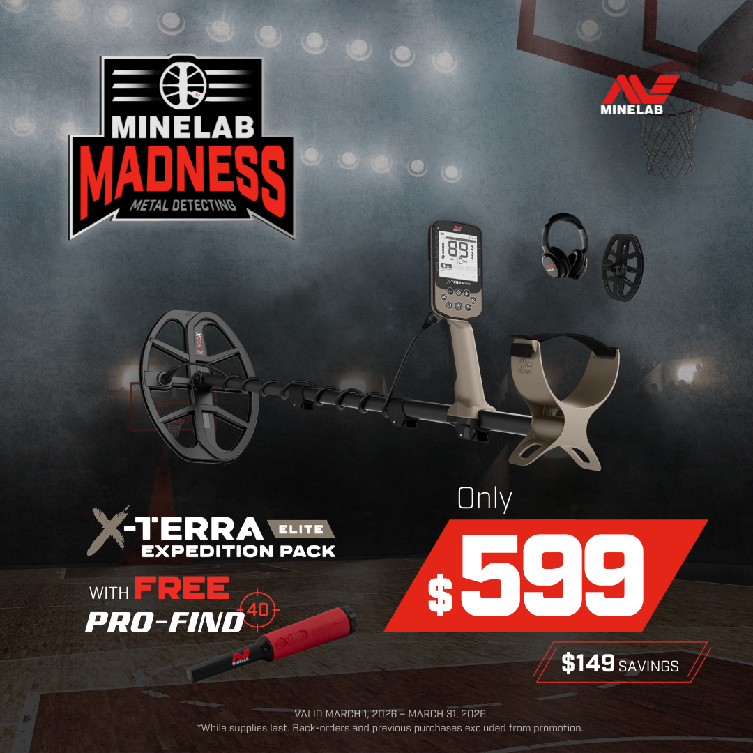 Minelab X-TERRA Elite Expedition Pack with FREE PRO-FIND 40 $599