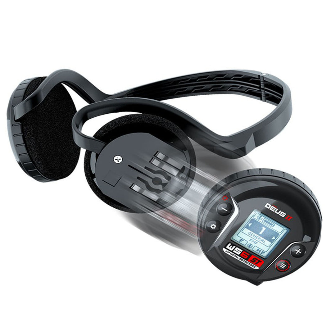 XP WS6-ST headphones side view showing wireless design and comfort padding
