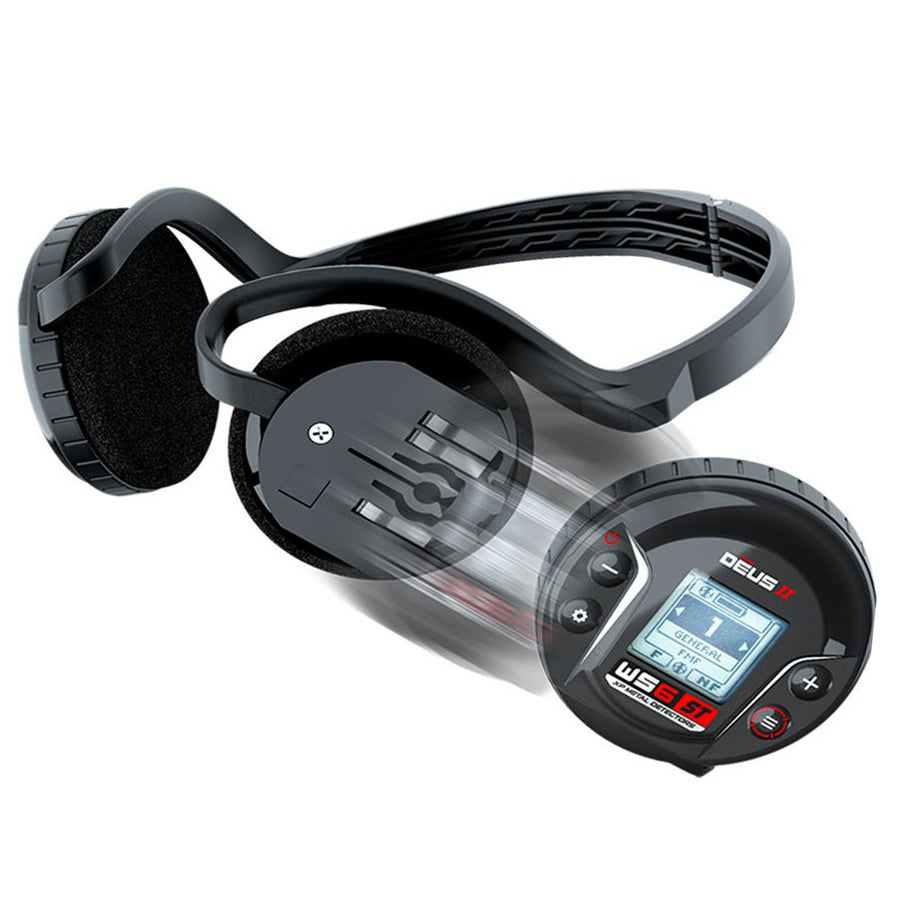 XP WS6-ST headphones side view showing wireless design and comfort padding