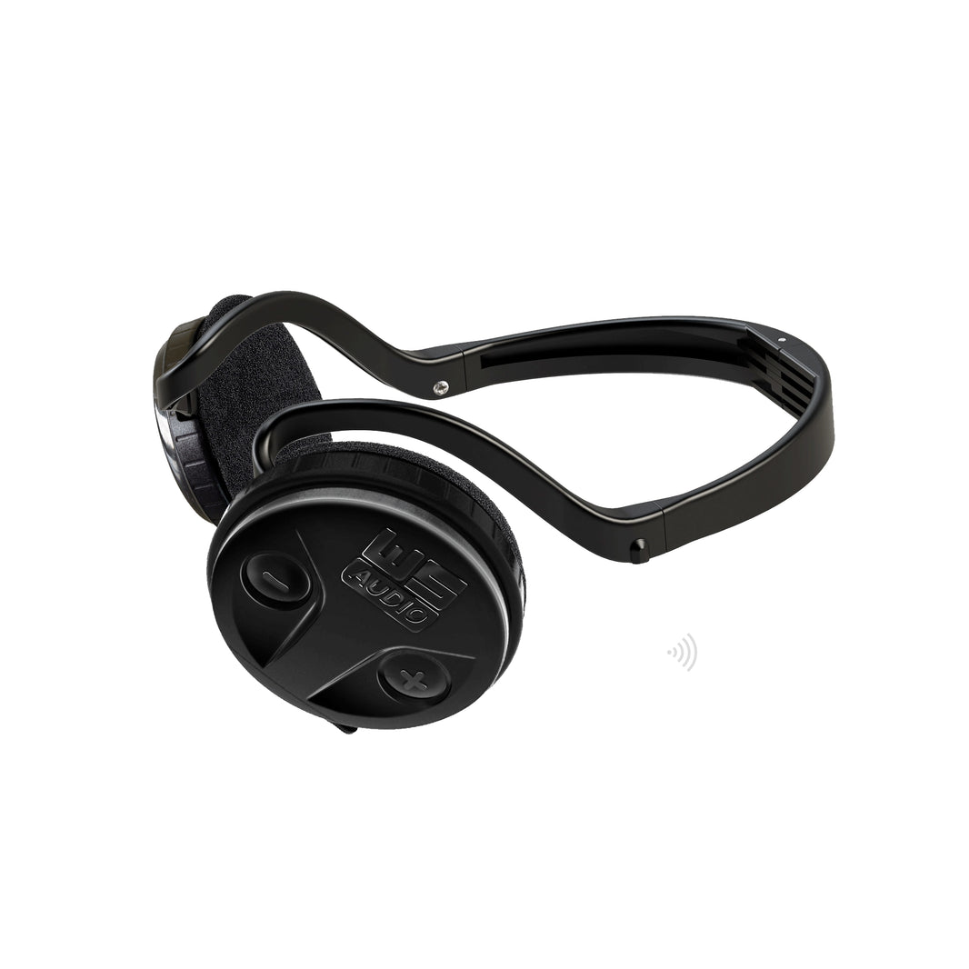 XP ORX WSAUDIO wireless backphone headset with foldable black headband and detachable control module