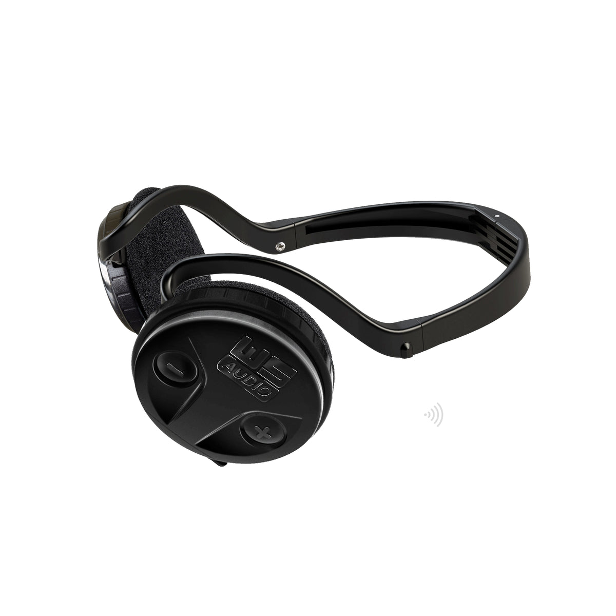 XP ORX WSAUDIO wireless backphone headset with foldable black headband and detachable control module