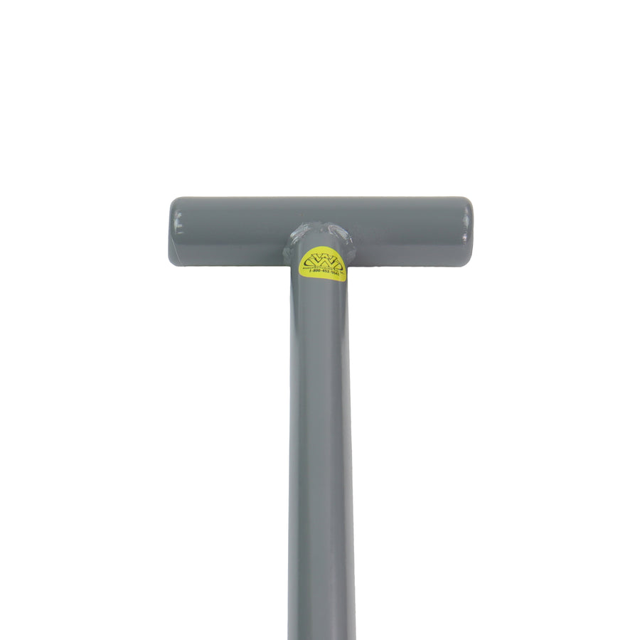 Lesche Sampson steel T-handle close-up