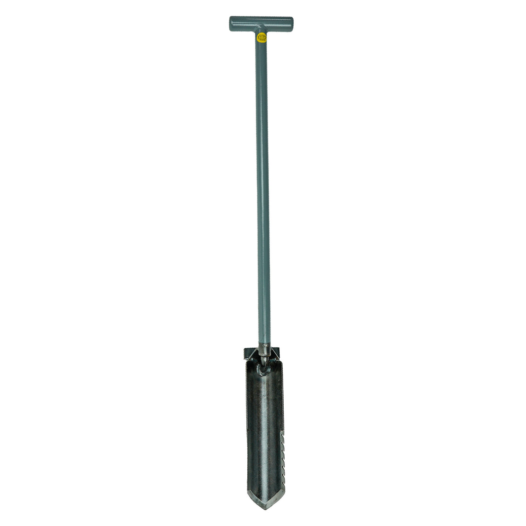 Lesche Ground Shark 40-inch shovel with serrated blade and T-handle grip