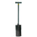 Lesche Ground Shark Relic Hunter shovel with serrated edge, T-handle, and heat-treated aircraft-quality steel blade