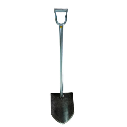 The King of Spades D-handle shovel with 11-inch round edge blade.