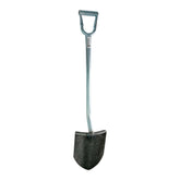King of Spades D Handle Shovel, 11" Round Edge front back view