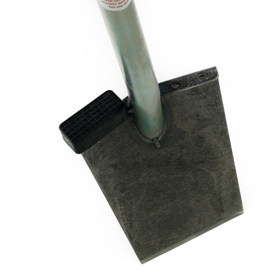 Front view of the blade and rubber foot pad.