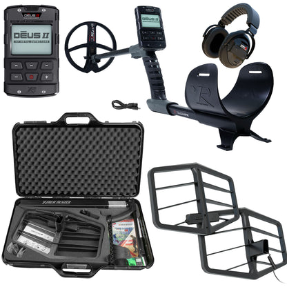 XP XTREM Hunter Metal Detector with WSAXL-ST, Deus II, and accessories