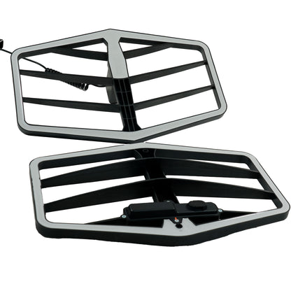 XP Xtrem Hunter dual-coil system side view showing coil spacing