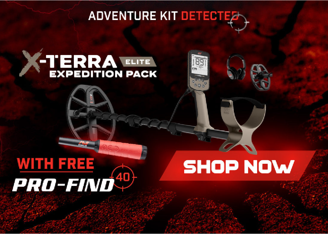 X-terra Elite Metal Detector With Promo Text