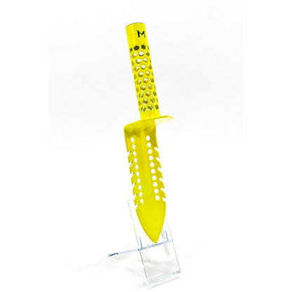 Yellow Hornet Motley Grass Knife displaying European manufacturing quality and precision finish