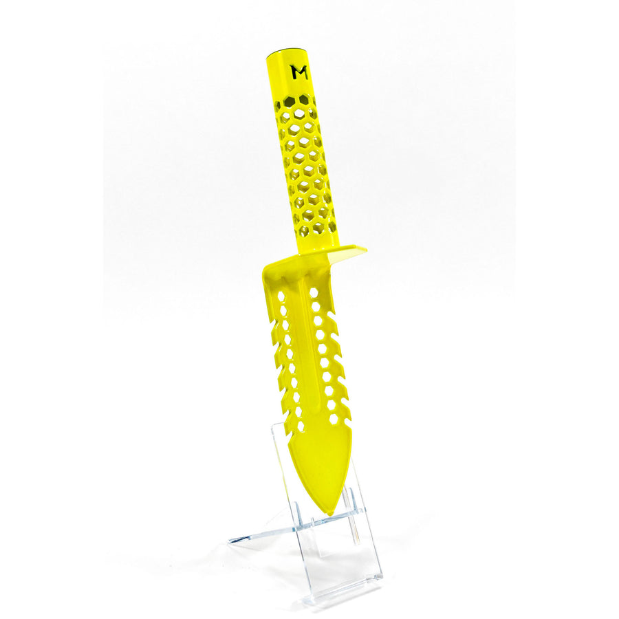 Yellow Hornet Motley Grass Knife displaying European manufacturing quality and precision finish