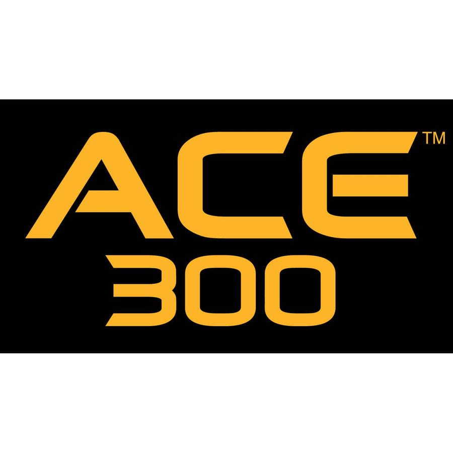The yellow Ace 300 logo.