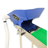 6 inch highbanker hopper with spray bar mounted on aluminum sluice box