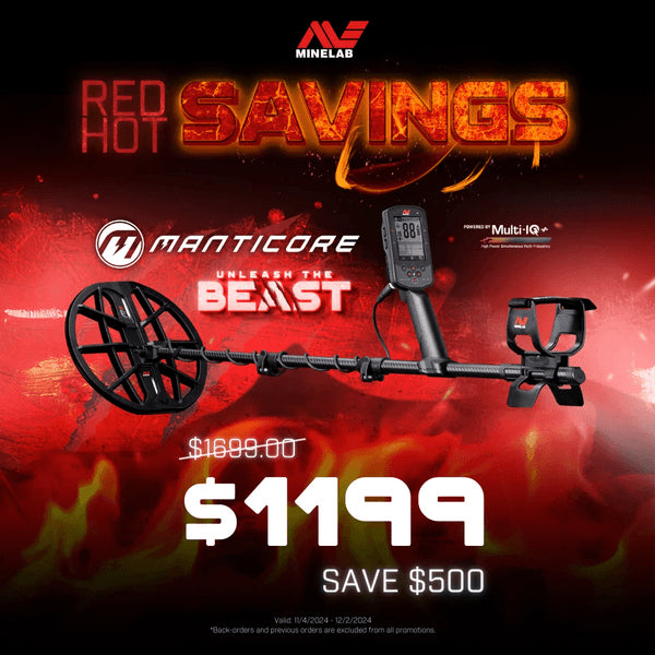 Minelab Manticore Metal Detector Starting at $1199
