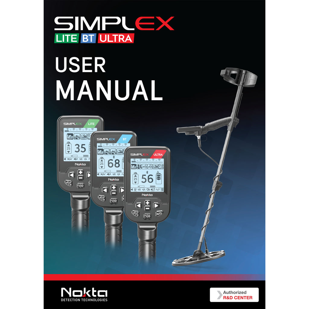 Nokta Simplex LITE | BT | ULTRA Instruction Manual Digital– Serious ...
