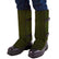 Olive green Snake Guardz displaying quick-release buckle mechanism
