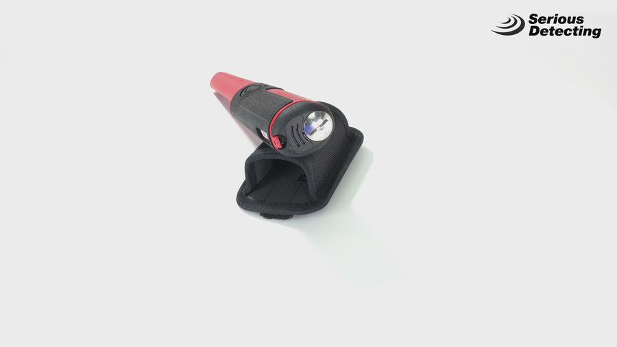Fisher F-Pulse pinpointer product video showing retune, sensitivity and vibrate modes