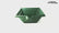 TerraX Le Trap Square Gold Pan Green 18 x12 x4 inch for Gold Mining Prospecting