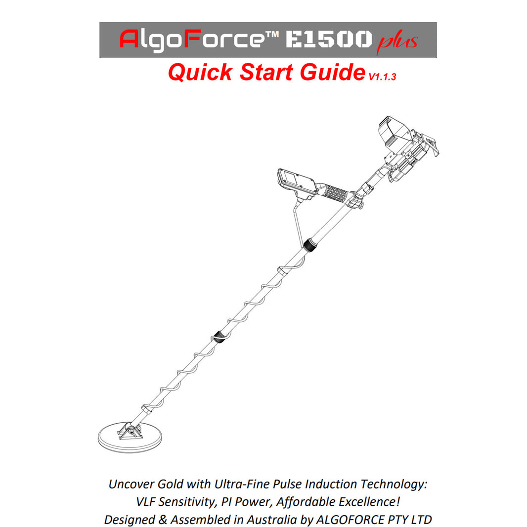 AlgoForce E1500 Plus Instruction Manual
