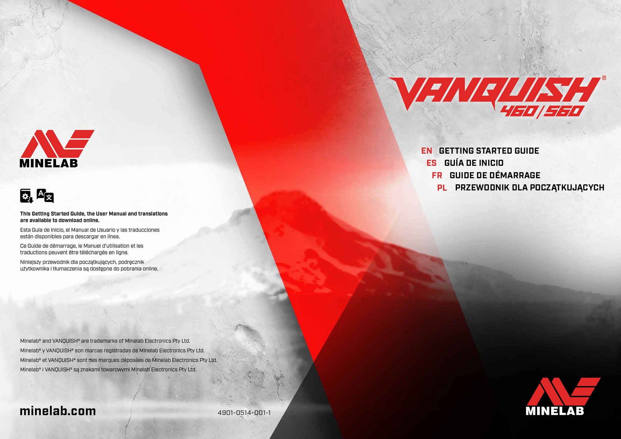 Minelab Vanquish 460 - 560 Digital Getting Start Guide