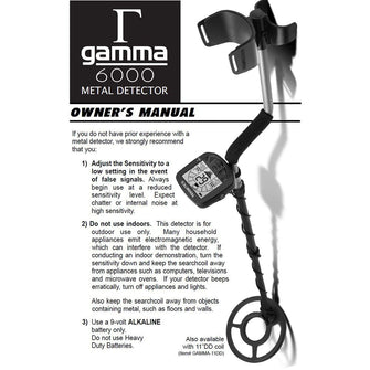 Teknetics Gamma 6000 Instruction Manual Digital