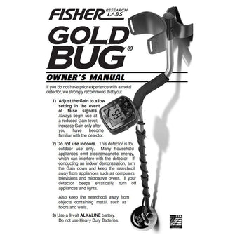 Fisher Gold Bug Instruction Manual Digital