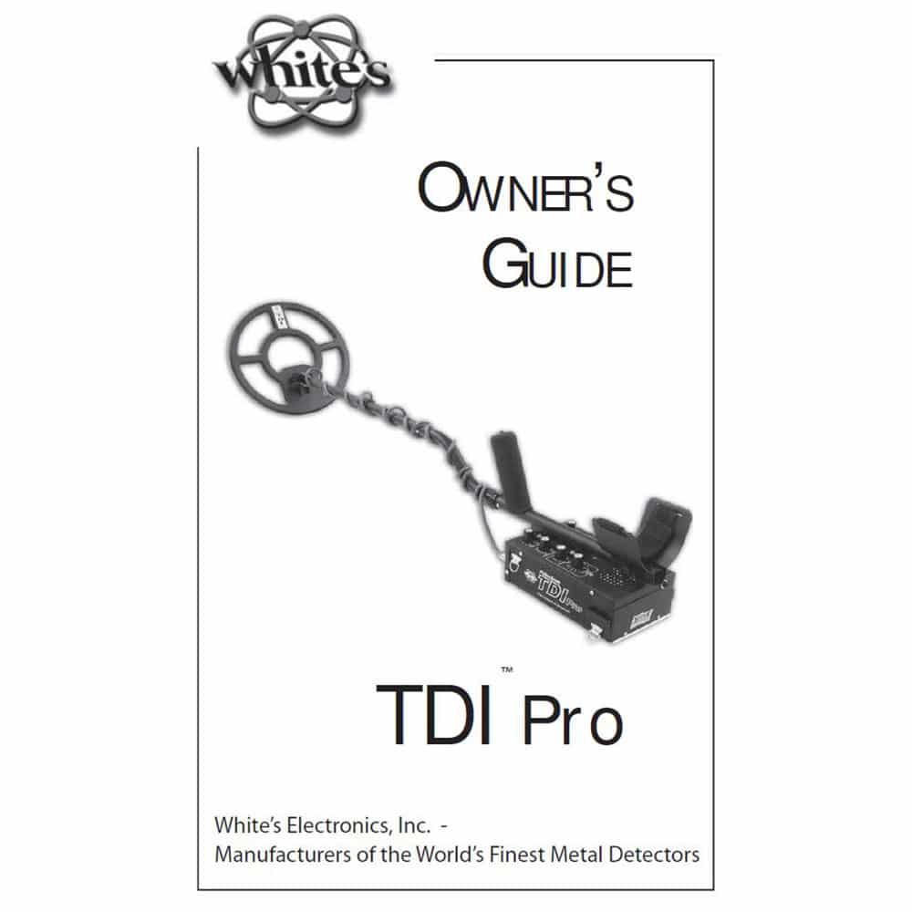 Whites TDI Pro Instruction Manual Digital