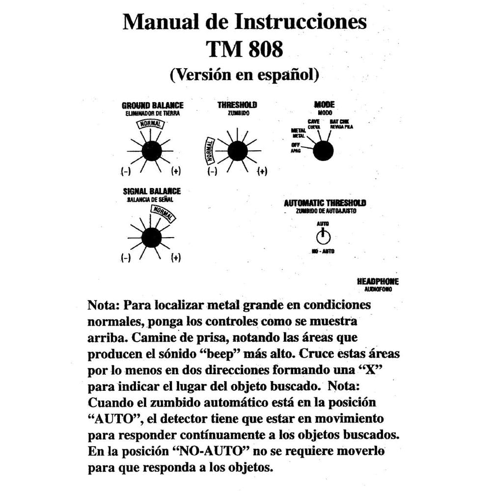 Whites TM 808 Instruction Manual Digital