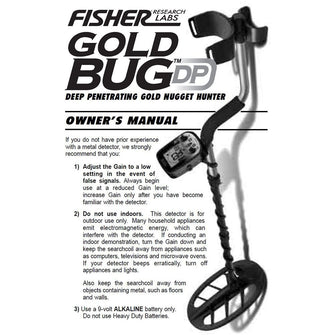Fisher Gold Bug DP Instruction Manual Digital