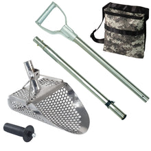 Dune Scoops Hydra 11" x 8" Stainless Metal Detector Sand Scoop with 2 mount options