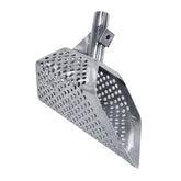 Anaconda metal detecting scoop showing 8mm round hole pattern for retaining small targets