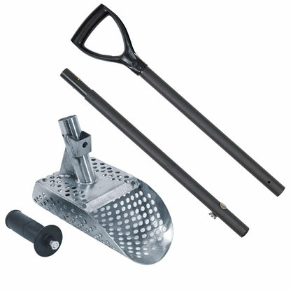 Dune Scoops Poseidon 10 x 5" Stainless Metal Detector Sand Scoop Round Holes