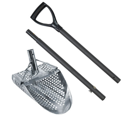 Dune Scoops Kraken 11" x 8" Stainless Steel Metal Detector Sand Scoop w/ Lg Round Holes