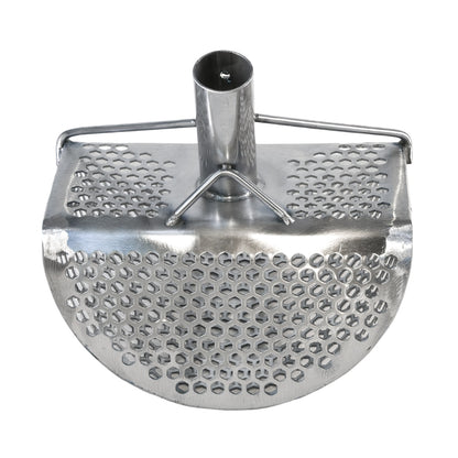 Dune Scoops Kraken 11 x 8" Stainless Metal Detector Sand Scoop w/ Sm Hexagon Holes