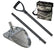 Dune Scoops Hydra 11" x 8" Stainless Steel Metal Detector Sand Scoop w/ Lg Hexagon Holes