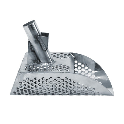 Dune Scoops Poseidon 10" x 5" Stainless Steel Metal Detector Sand Scoop Hexagon Holes