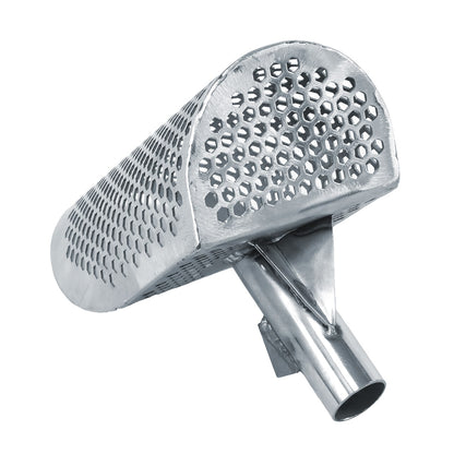 Dune Scoops Poseidon 10" x 5" Stainless Steel Metal Detector Sand Scoop Hexagon Holes